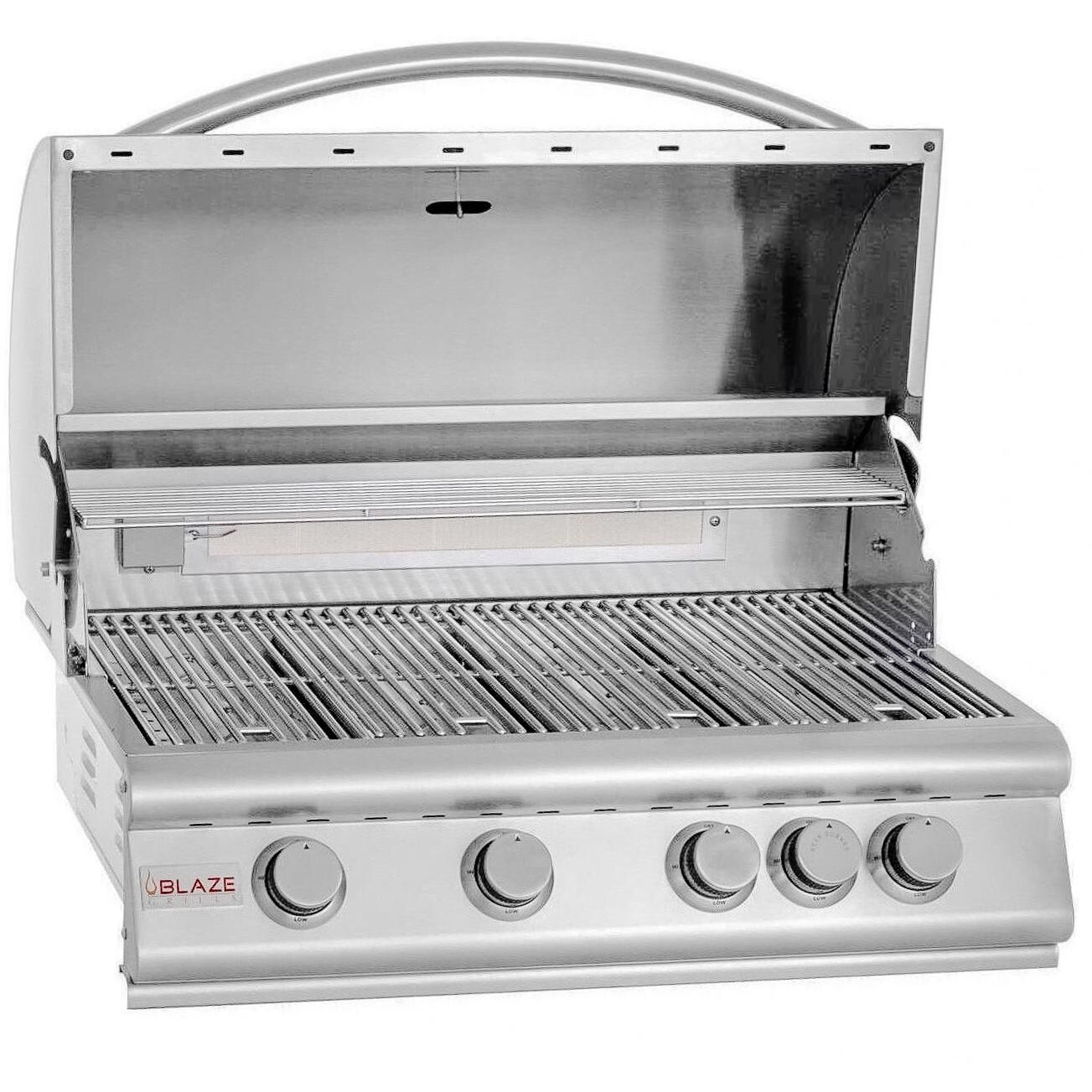 Blaze 32Inch 4Burner BuiltIn Natural Gas Grill With Rear Infrared Burner BLZ4NG BBQ Guys