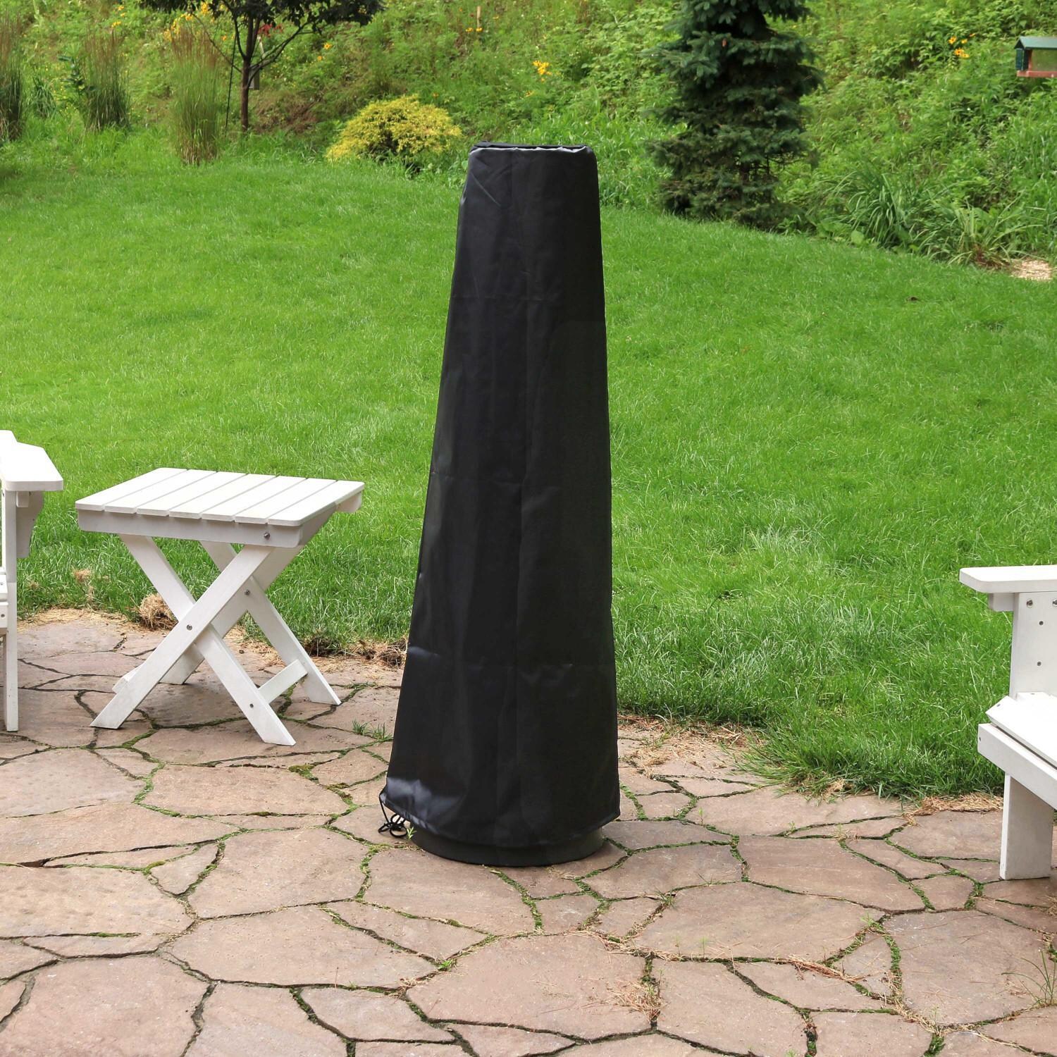 Ultimate Patio 49-Inch Steel Wood Burning Chiminea w/ Built-In Log Storage - Cover thumbnail