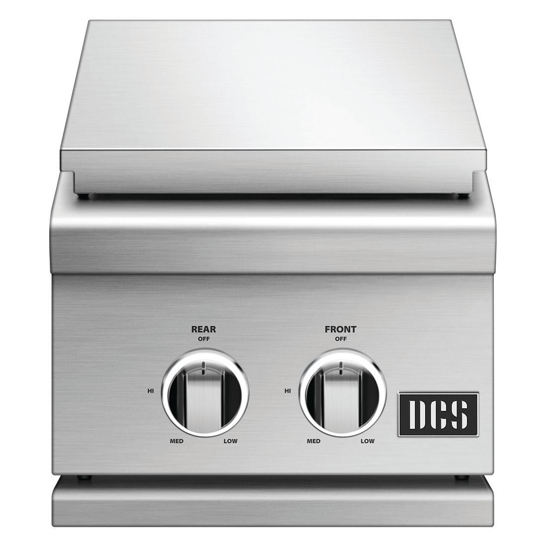 DCS SBE1-142-N Series 9 14-Inch Built-In Natural Gas Double Side Burner - Cover on Top thumbnail
