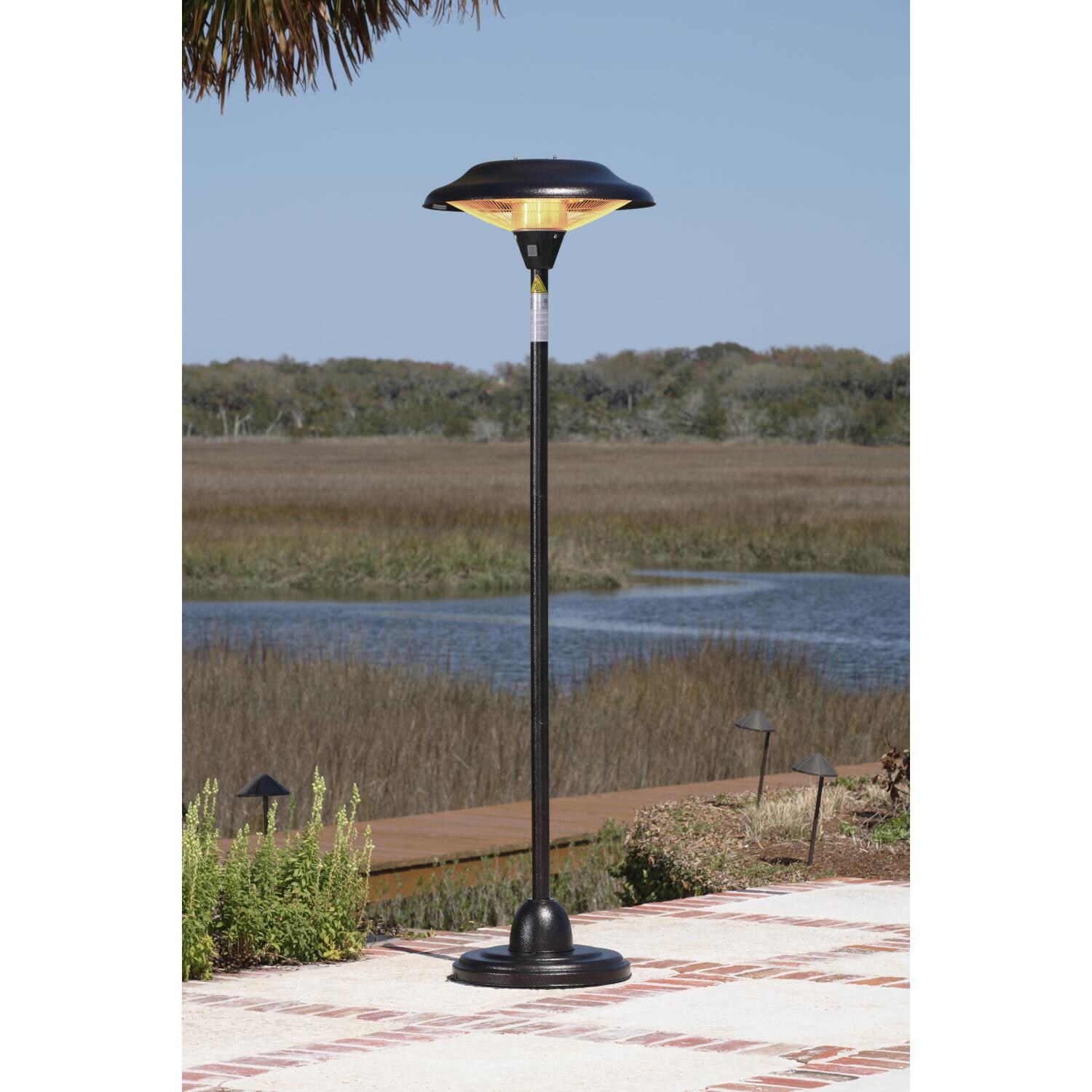 Fire Sense Halogen Series 1500W Electric Patio Heater 110V Hammer