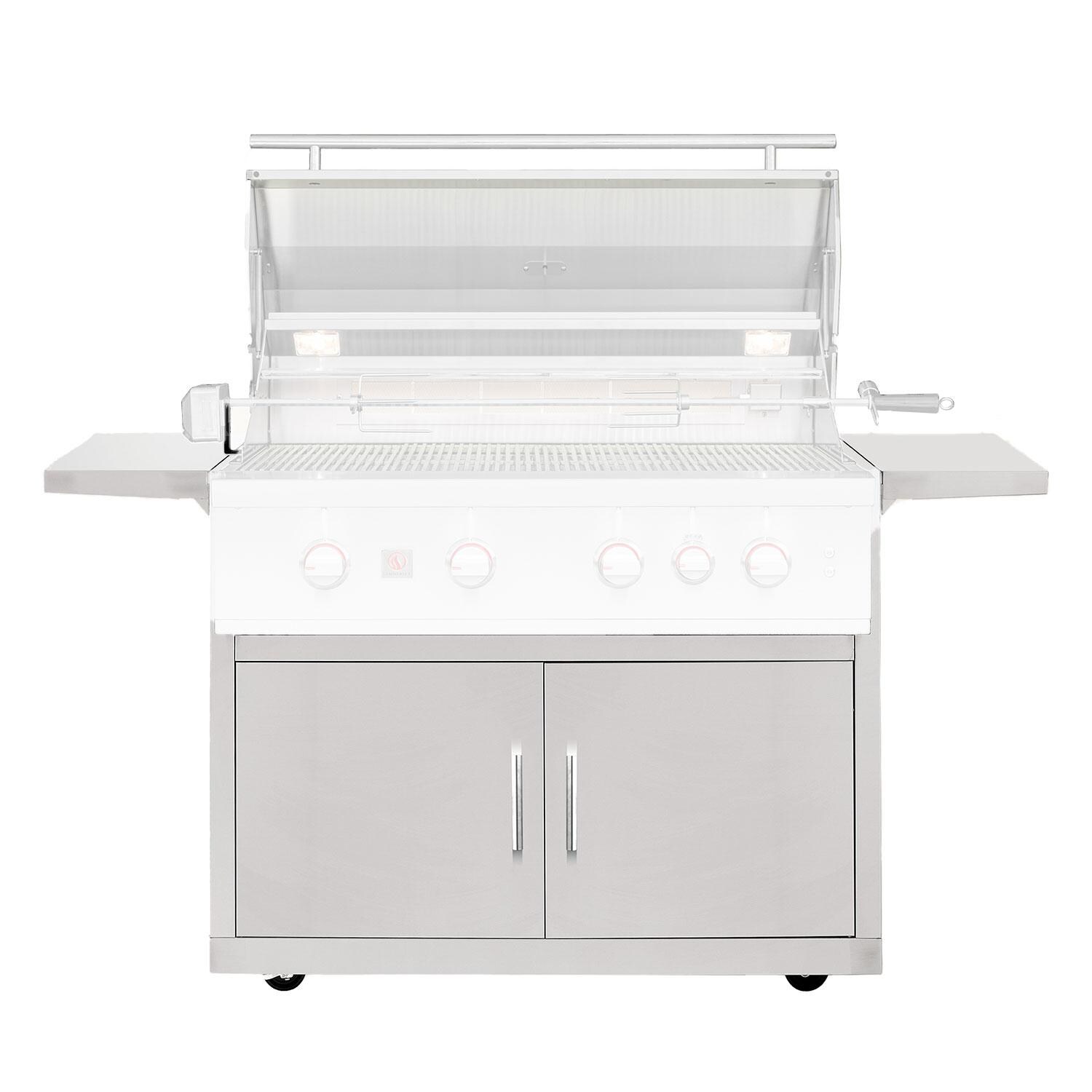 Summerset CART-TRL40 TRL 40-in Grill Cart - Grill Open - White Background thumbnail