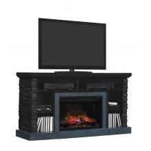 ClassicFlame Matterhorn 60-Inch Electric Fireplace Media Console with Traditional Log Set Insert - Caribbean Mahogany - 26MM2632-E454 image