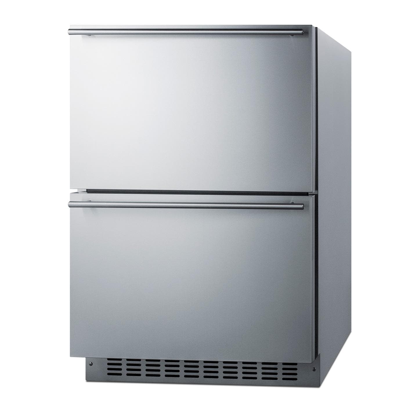 Summit ADFD243CSS 24-Inch 3.7 Cu. Ft. 2-Drawer All-Freezer - SS Door & Handle - Angled thumbnail