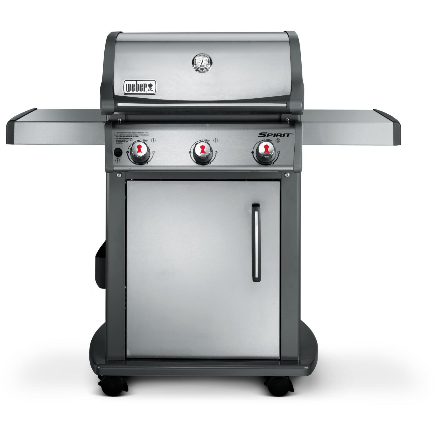 Weber Spirit Premium SP-310 Freestanding Propane Gas Grill - Stainless Steel