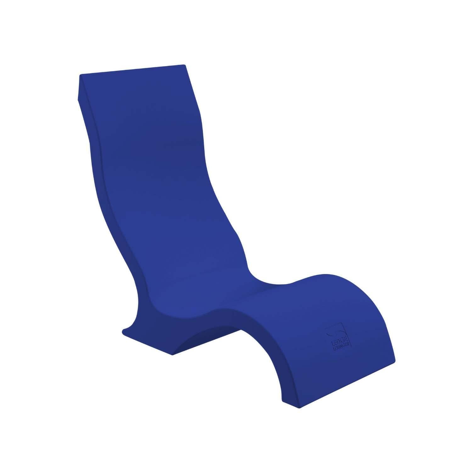 Ledge Lounger Signature Polyresin In Pool Chair in Dark Blue by - LL-SG-CR-DB