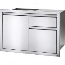 Napoleon 36-Inch Stainless Steel Single Door and Waste Bin Drawer With Paper Towel Holder- BI-3624-1D1W