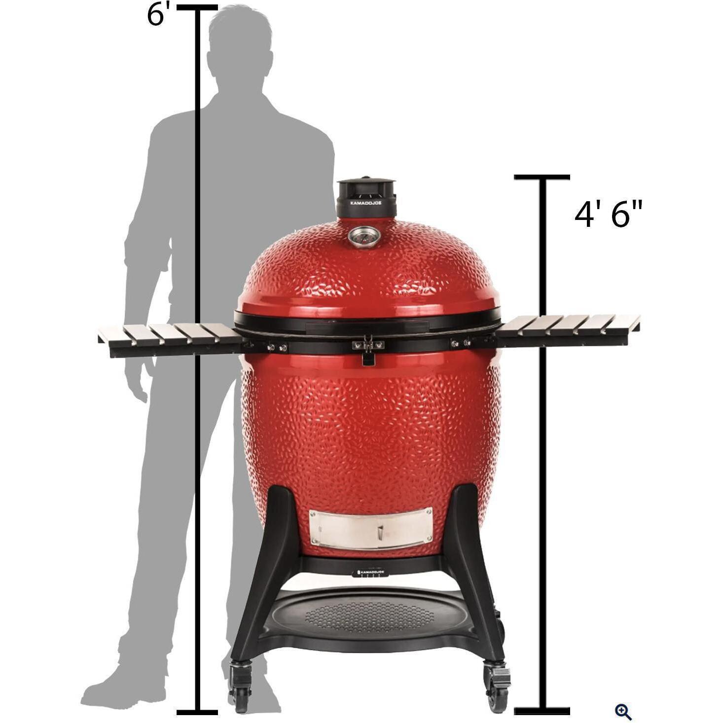 Kamado Joe Big Joe III 24-Inch Ceramic Kamado Grill - KJ15041021 - Big Joe III Height Comparison thumbnail