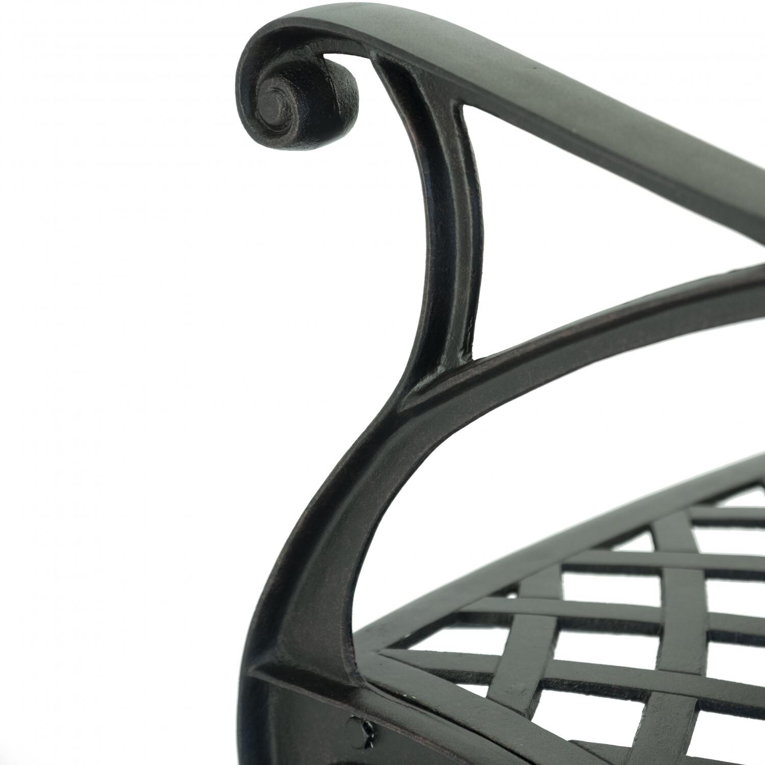 Heritage Cast Aluminum Patio Sofa By Lakeview Outdoor Designs - Arm Detail thumbnail