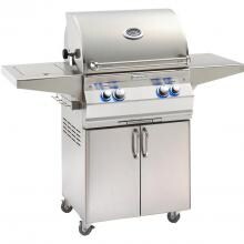 Fire Magic Aurora A430s 24-Inch Propane Gas Grill With One Infrared Burner, Analog Thermometer, Rotisserie And Single Side Burner - A430s-6LAP-62 image
