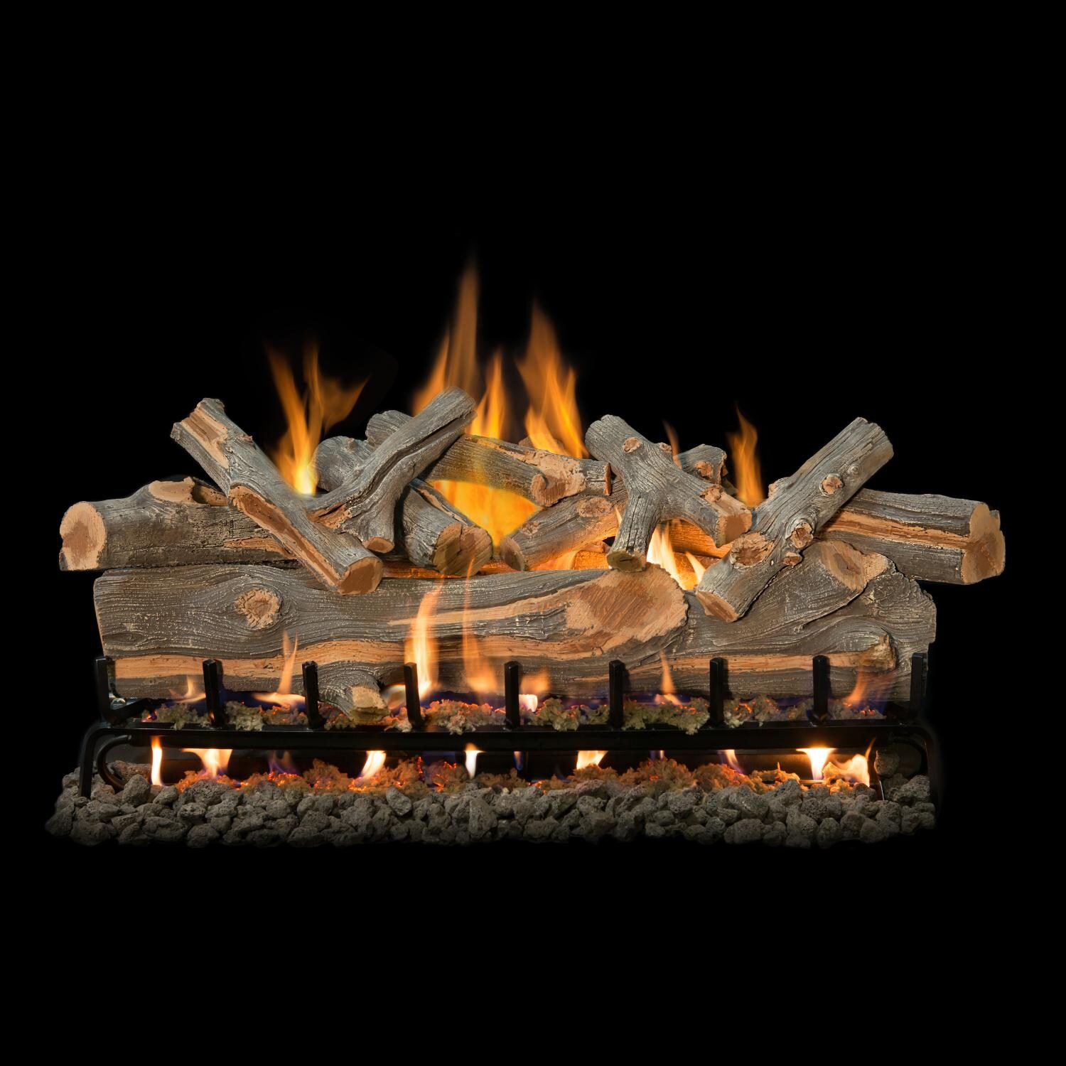 Grand Canyon 42-Inch Arizona Juniper Vented Outdoor Log Set W/ 3BRN SS Burner