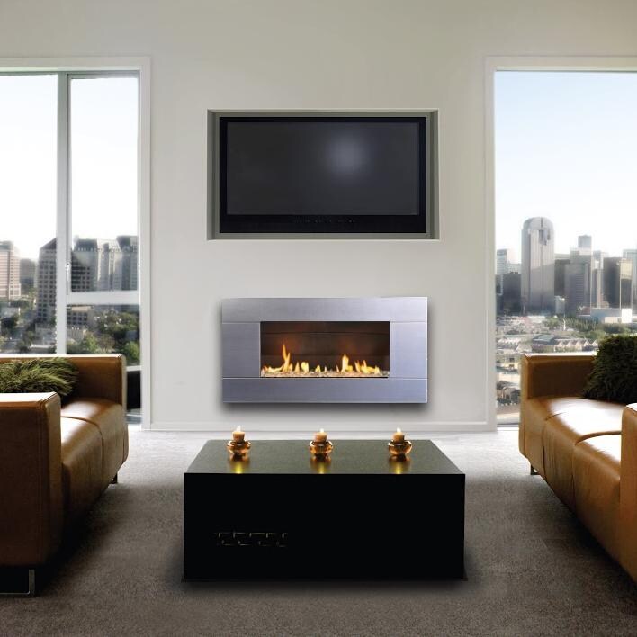Escea St900 Indoor Propane Fireplace Stainless Steel With