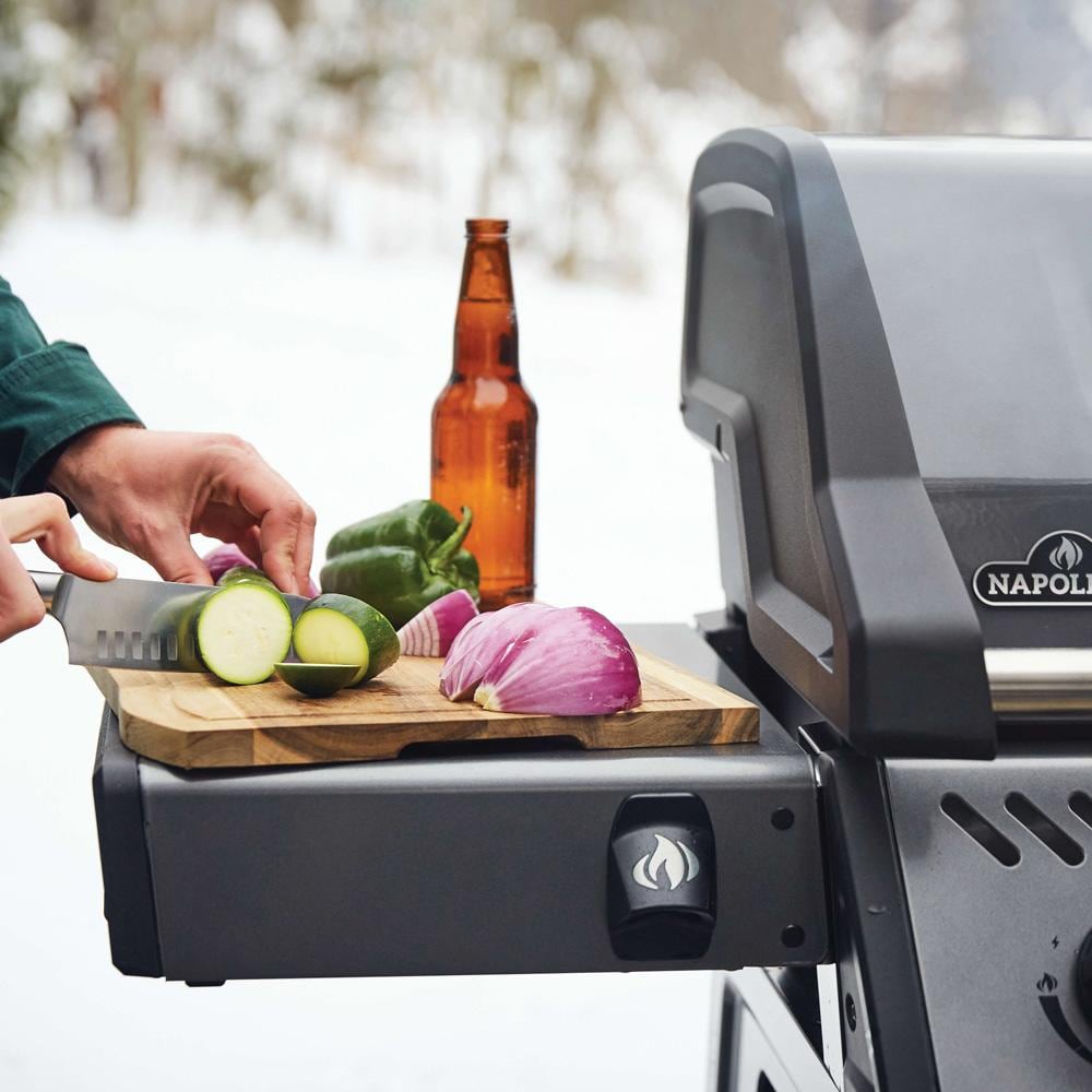 Napoleon F365DNGT Freestyle 365 3 Burner Natural Gas Grill - Graphite Grey - Prepping - Lifestyle thumbnail