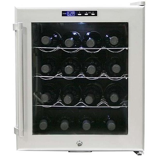 Whynter SNO 16 Bottle Freestanding Wine Refrigerator W/ Lock Glass