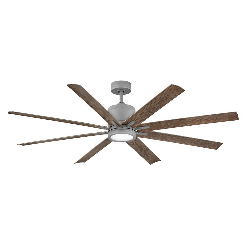 Hinkley Lighting Vantage 66 Inch Indoor / Outdoor Ceiling Fan W/ LED Lighting - Graphite - 902466FGT-LWD