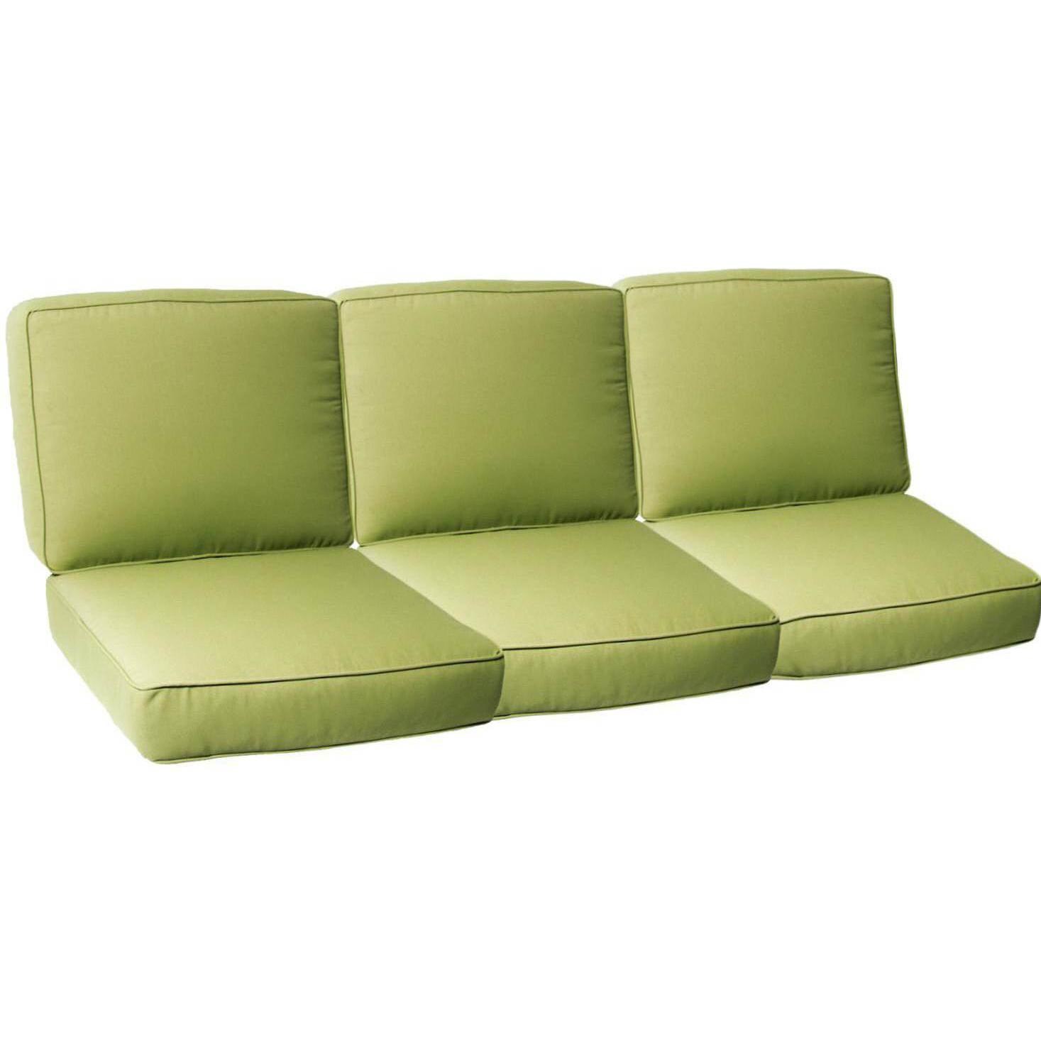 Large Replacement Sofa Cushion Set With Piping - Canvas Ginkgo thumbnail