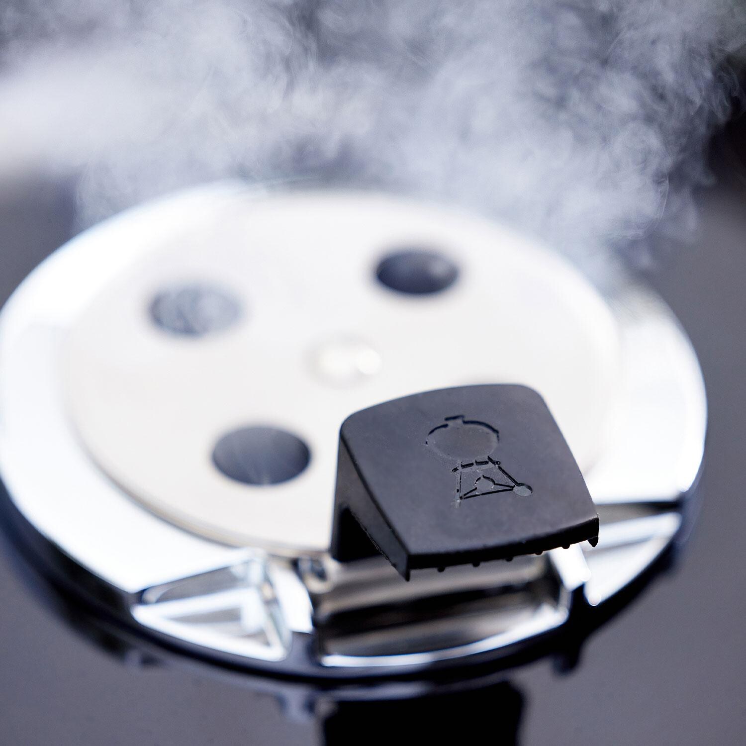 Weber 18501101 Summit 24-Inch Kamado S6 Charcoal Grill Center - Damper - Right Angle - Detail thumbnail