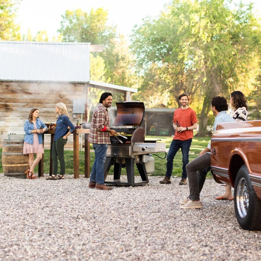 Camp Chef PG36WWSB + PG14 Woodwind Pro WiFi 36-Inch Pellet Grill With Propane Sidekick Griddle - Lifestyle thumbnail