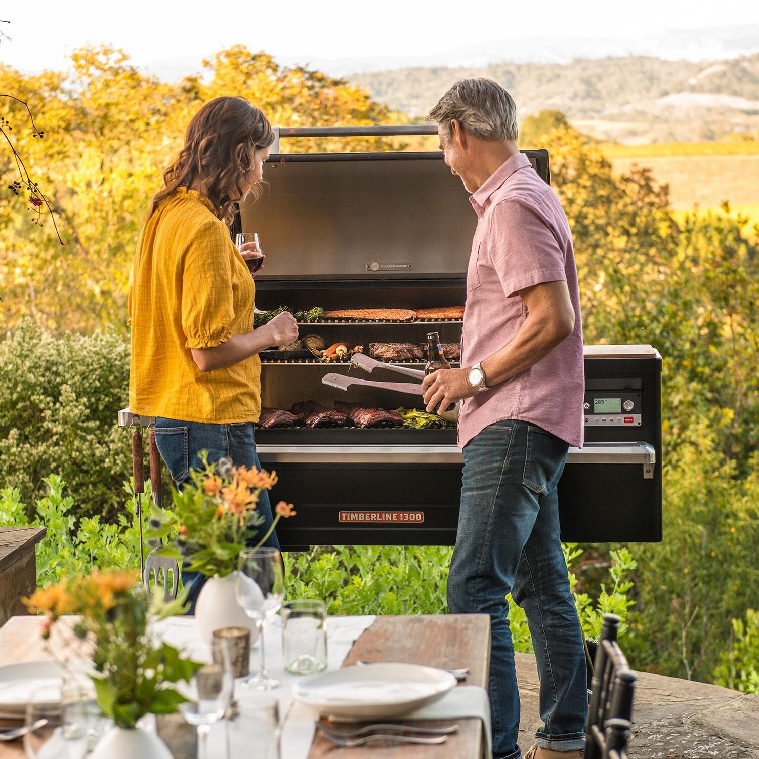 Traeger TFB85WLE Timberline 1300 - Smoking Meal with Family thumbnail