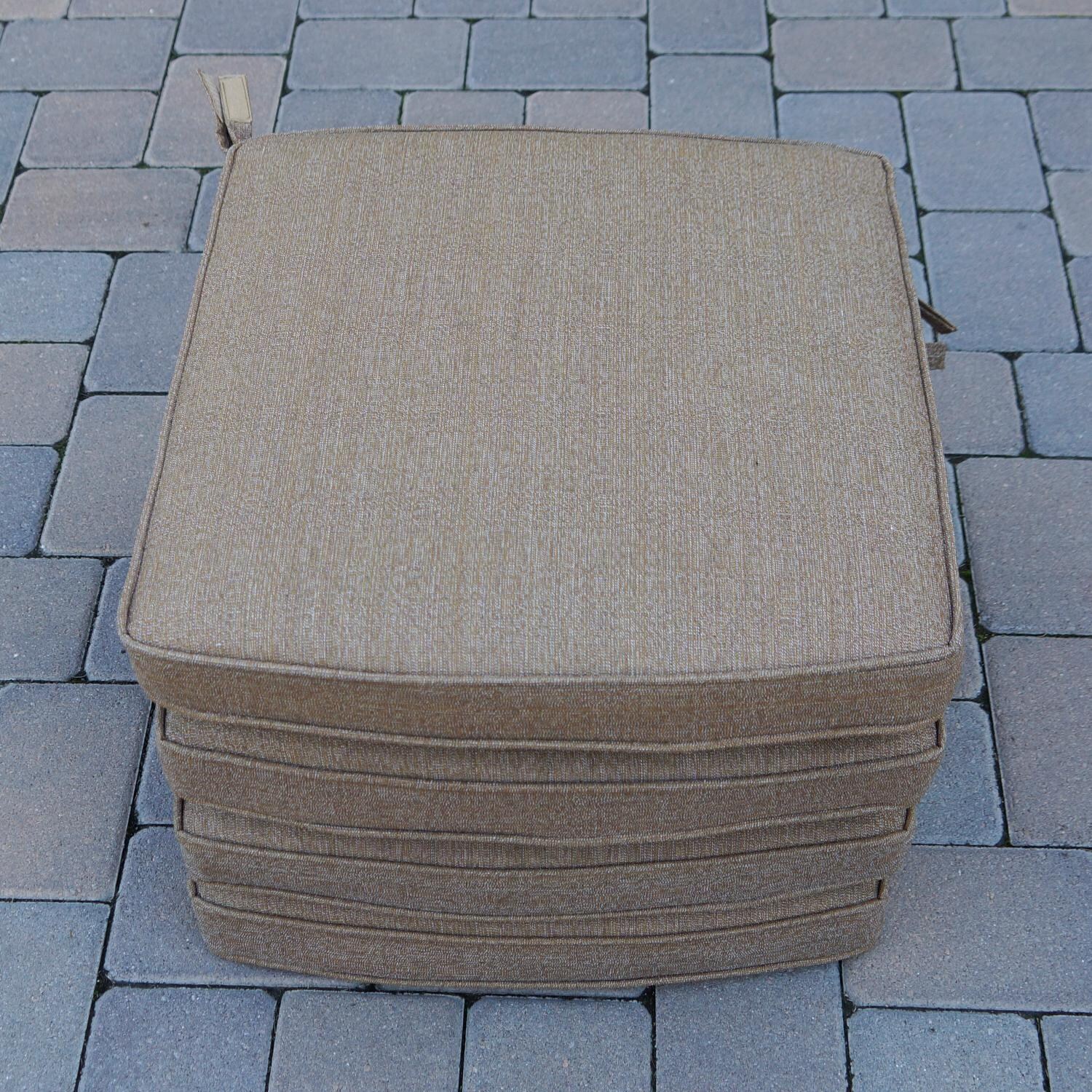 Darlee Nassau Replacement Dining Chair Cushion - Set of 4 - Sesame