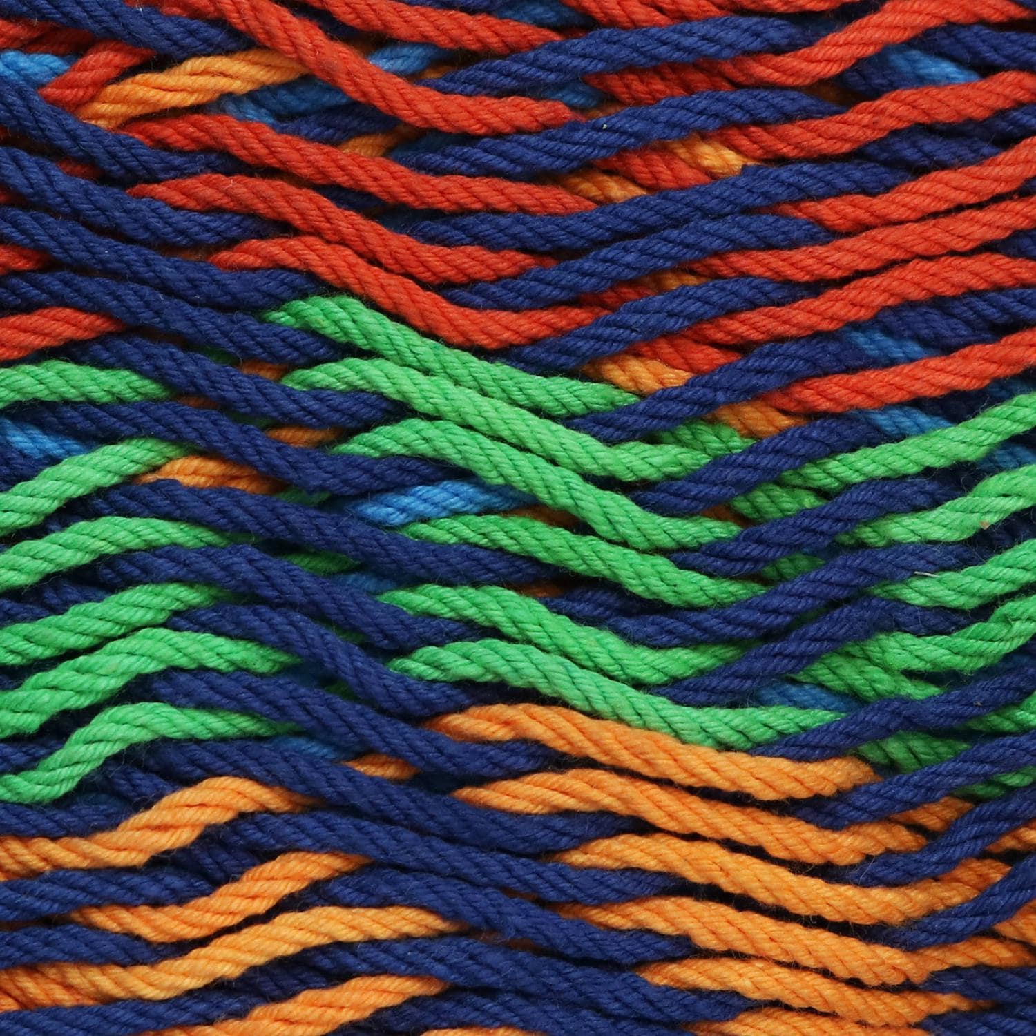 Ultimate Patio XXL Thick Cord Handwoven Family-Sized Mayan Hammock w/ 15-Foot Stand - Multi-Color - Weave Detail thumbnail