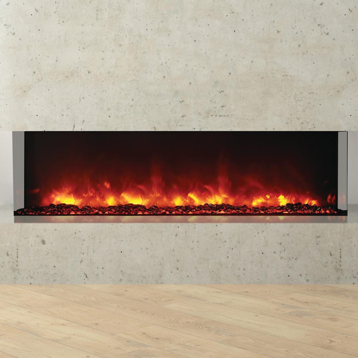 Amantii 60-TRU-VIEW-XL Tru View 60-Inch Smart Built -In Three Sided Electric Fireplace - White Background thumbnail