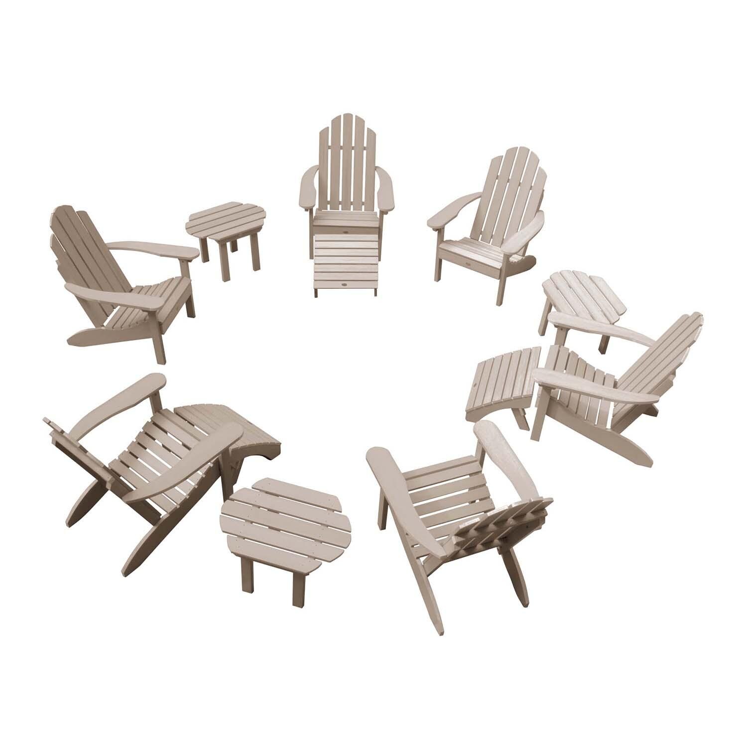 Paradise Key 12 Pc Set Polyresin Seating Set in Woodland Brown By Lakeview Outdoor Designs - White Background thumbnail