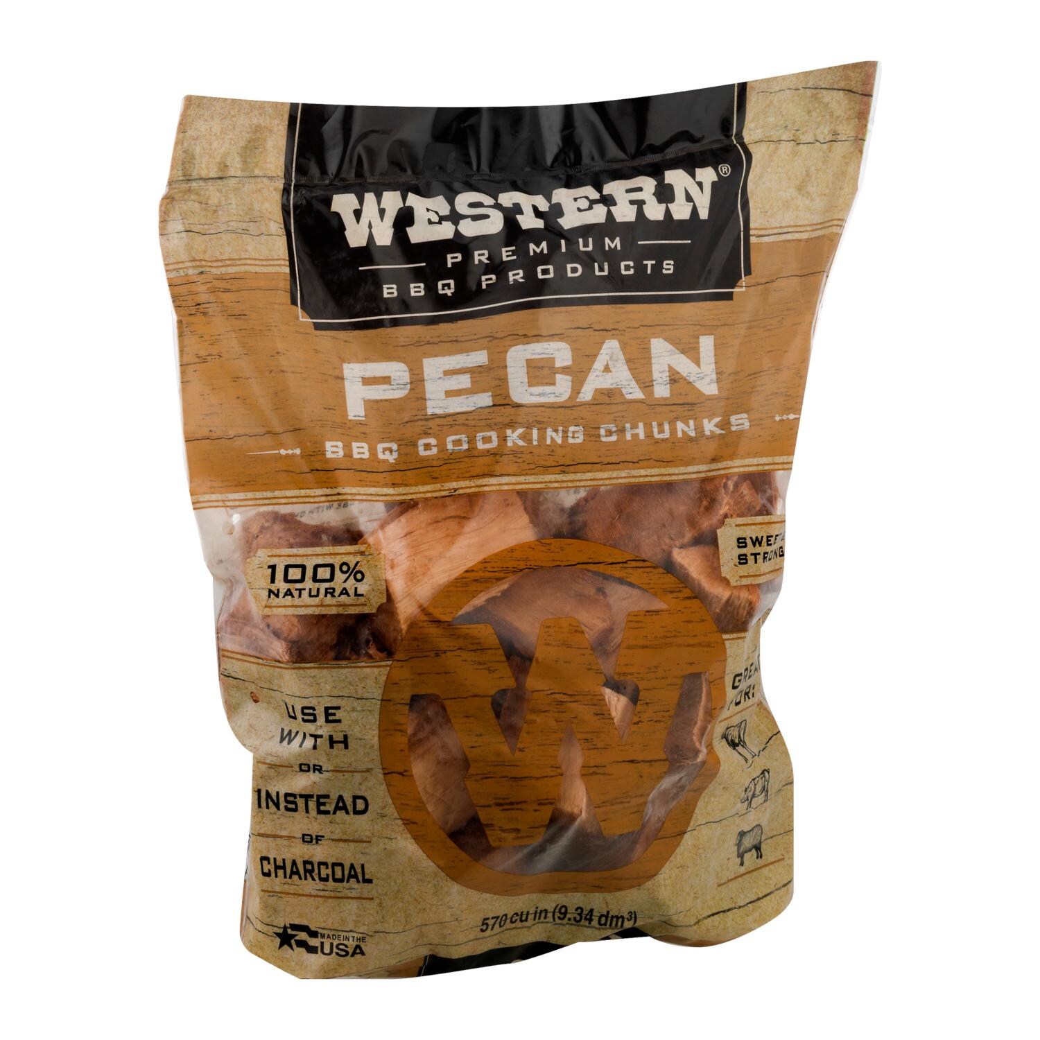 Western 78056 Pecan BBQ Cooking Chunks (1/3 Cu. Ft.)  thumbnail