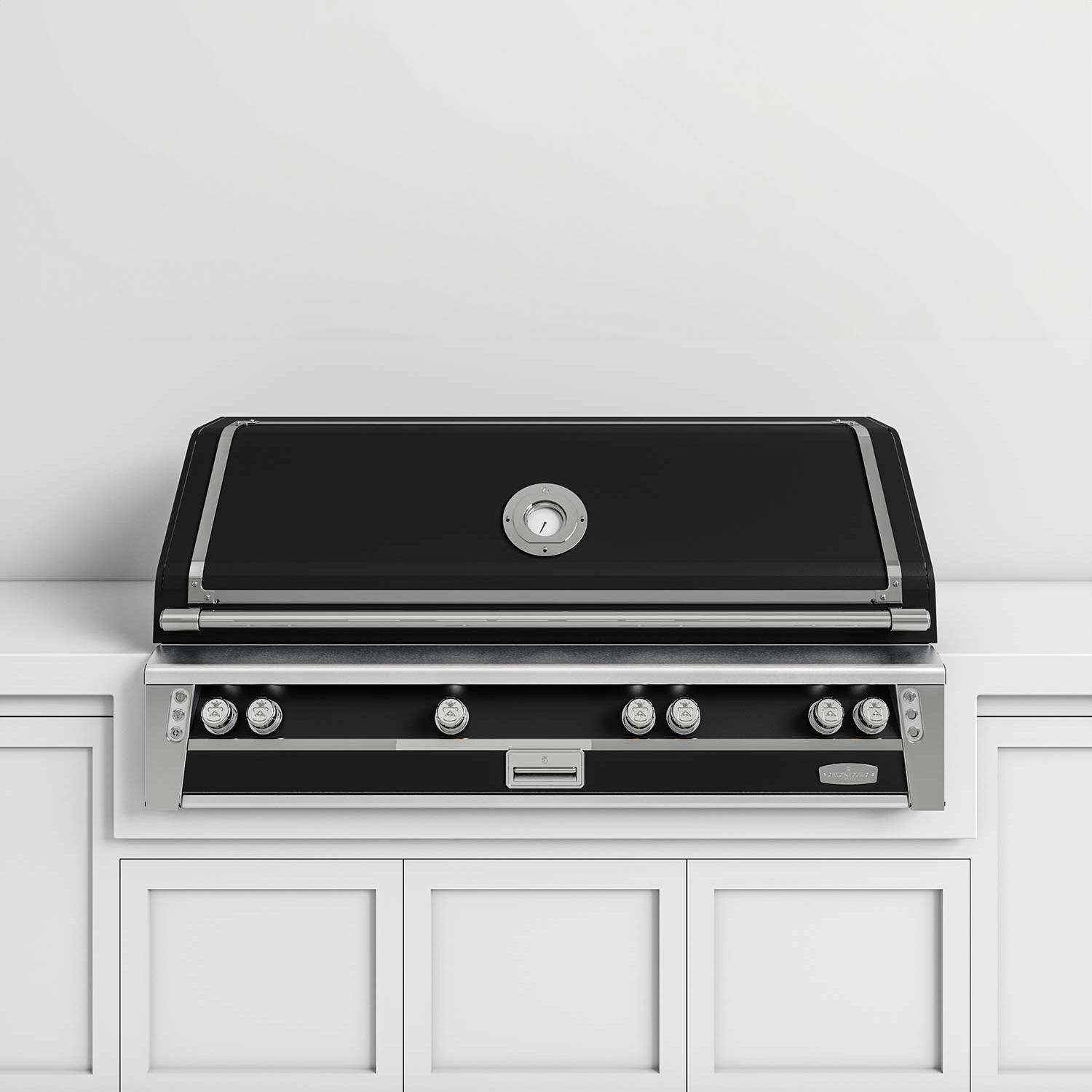 Officine Gullo BBQ56BI04 56-Inch OG Professional Propane Grill in Obsidian - White Background thumbnail