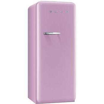 SMEG 9.22 Cu. Ft. Retro Style Pink Refrigerator with Freezer Right Hinge - FAB28UROR thumbnail