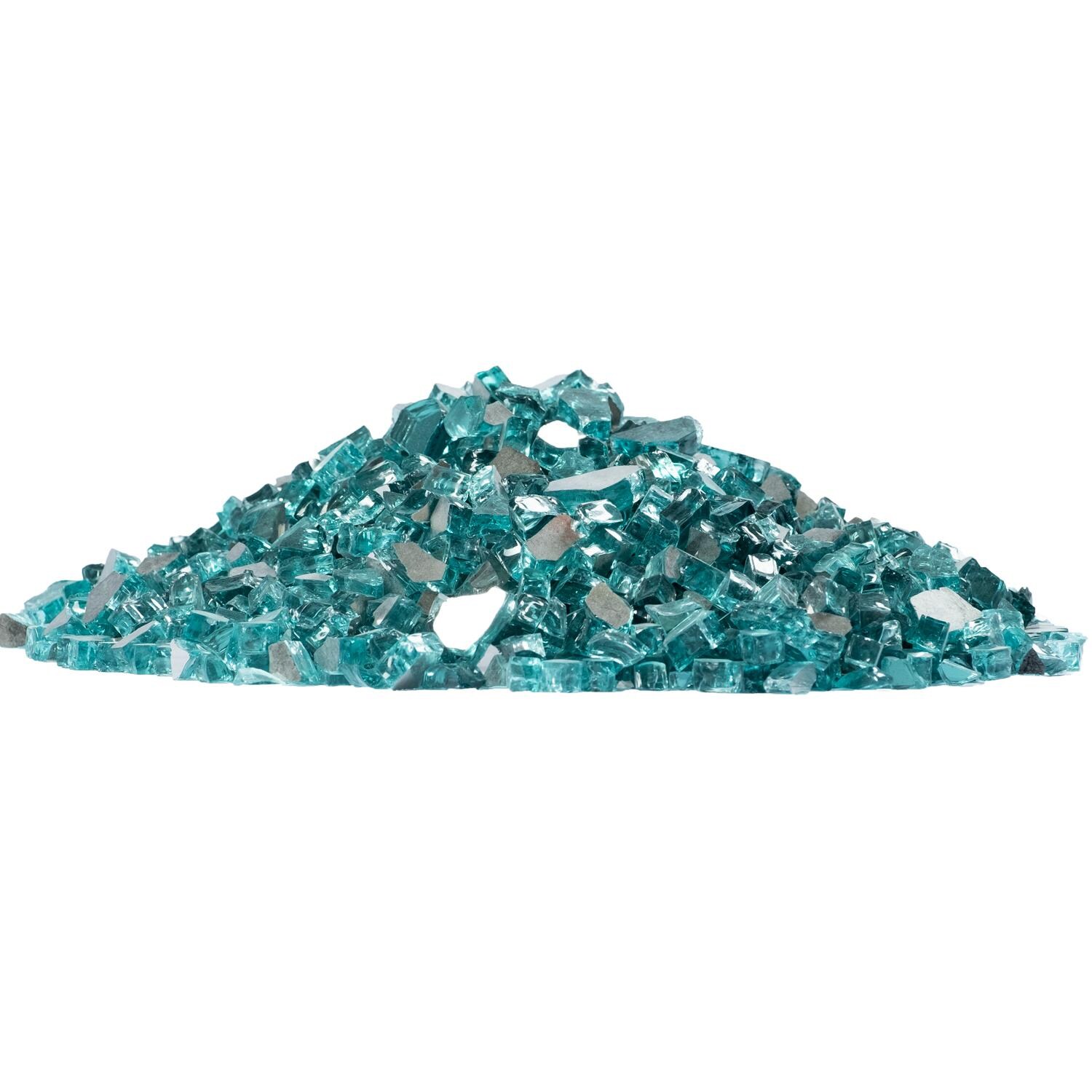 BBQGuys ALP-RFG-14-JS Signature Series 1/4-Inch Jasper Reflective Fire Glass - 30 Pounds - Glass Pile thumbnail
