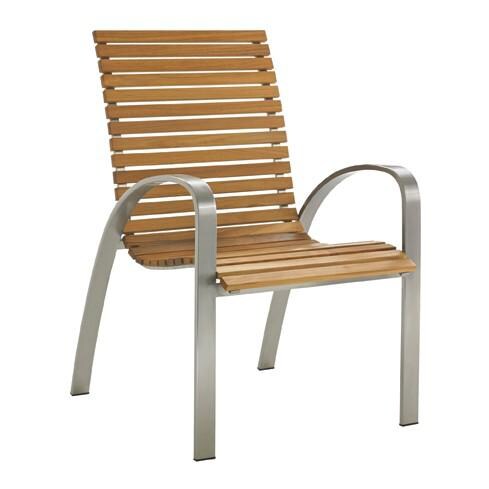 Tres Chic Teak Patio Dining Arm Chair By Tommy Bahama