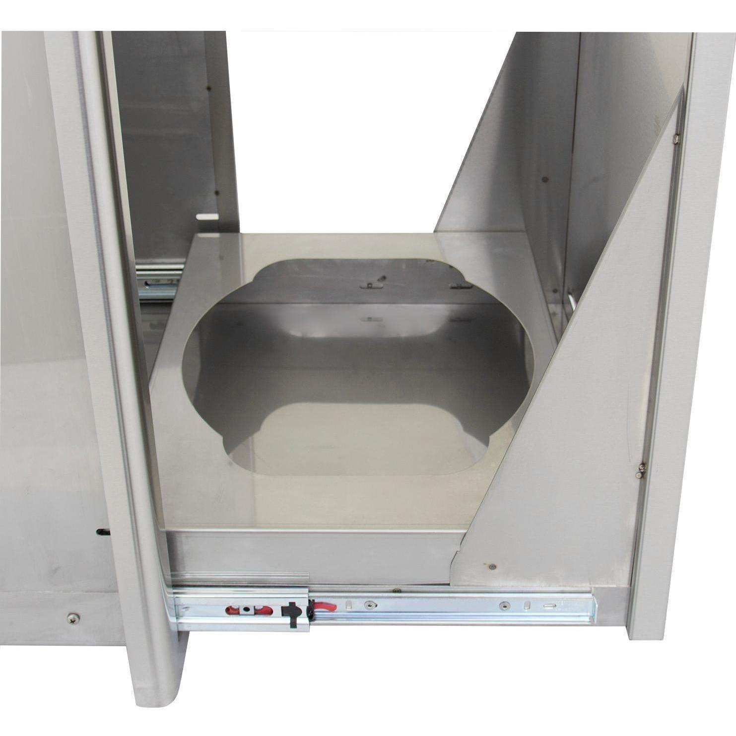 Blaze BLZ-TRLP-DRW-H 20-Inch Stainless Steel Roll-Out Trash / Propane Tank Drawer - Tank Holder thumbnail