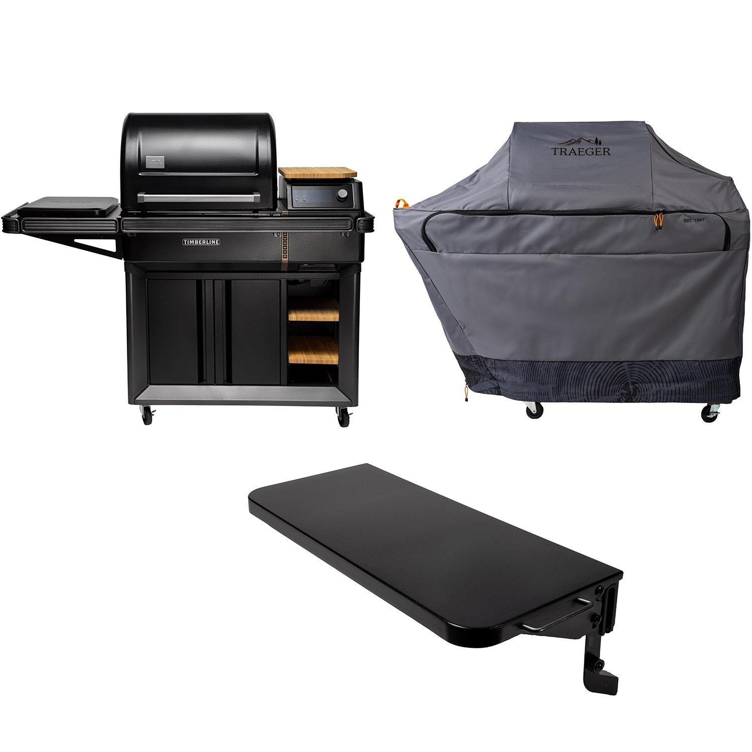 Traeger All-New Timberline Wi-Fi Controlled Wood Pellet Grill W/ WiFire - Front Shelf & Grill Cover Included