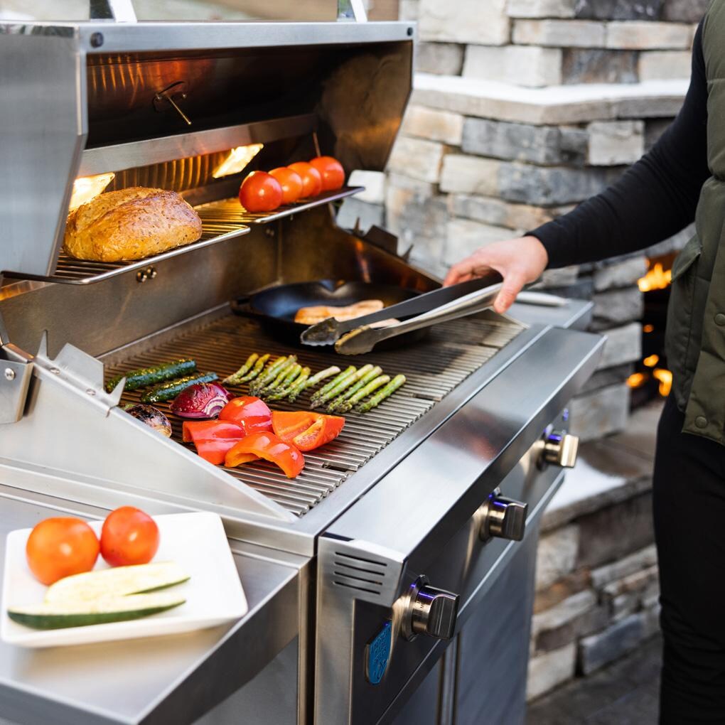 American Made Grills Atlas 36 Inch Grill ATS36-B-NG - Natural Gas - Cooking - Lifestyle thumbnail