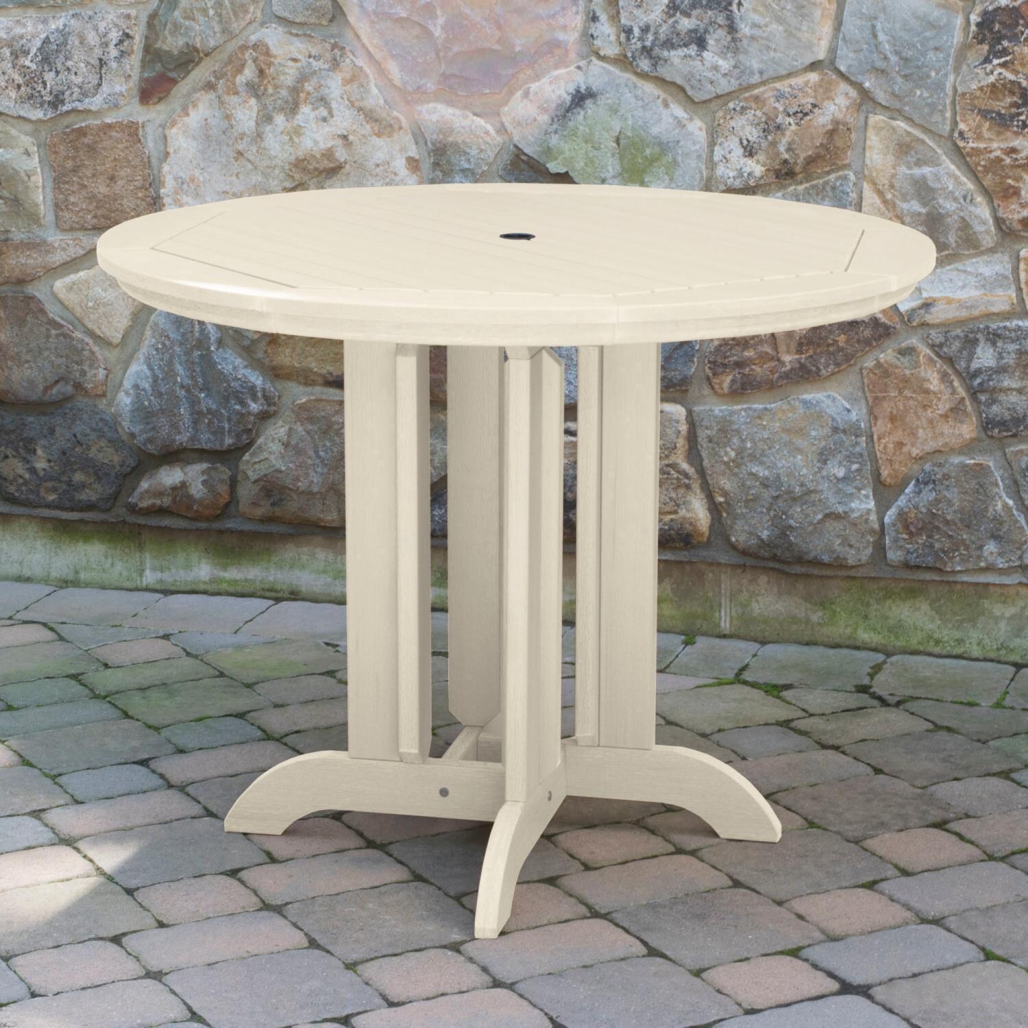 Lakeview Elm Pointe 5 Piece Round Counter Height Dining Set - Whitewash - Table - Lifestyle thumbnail