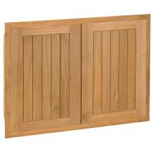 Pacific Teak Cottage 30-Inch Teak Wood Double Access Door - AD2-30C