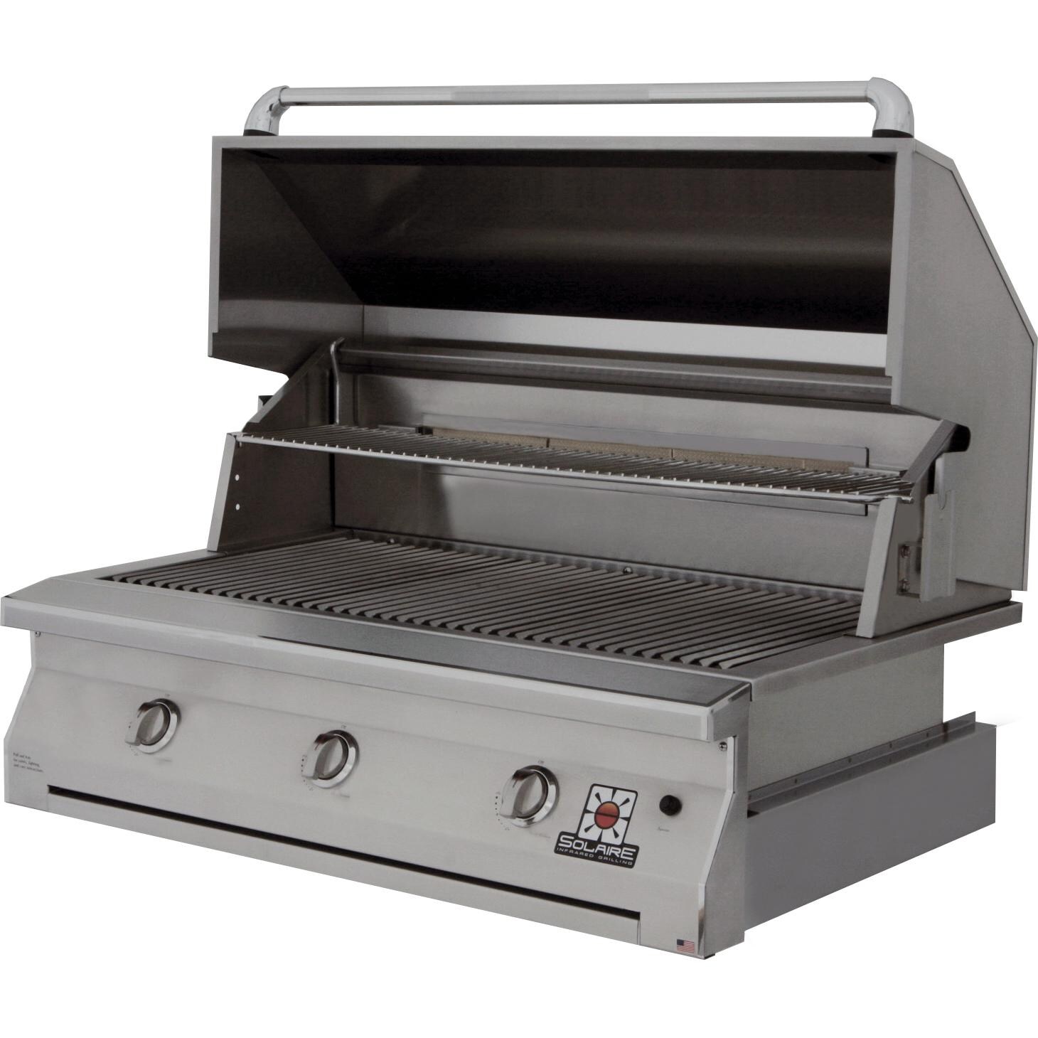 Solaire 42 Inch Built-In All Infrared Natural Gas Grill - SOL-IRBQ-42IR-LP thumbnail