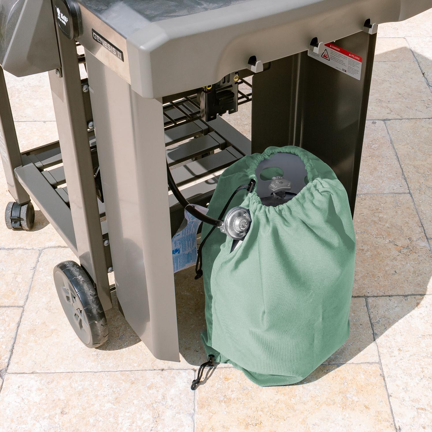 Signature Series Propane Tank Cover by BBQGuys - Lifestyle thumbnail