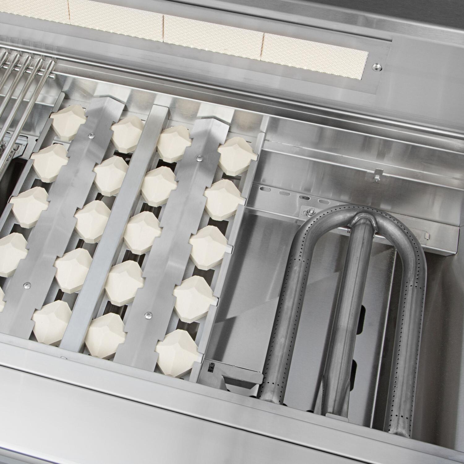 Delta Heat 32-Inch 3-Burner Propane Gas Grill with Infrared Rotisserie Burner - Grill Interior thumbnail