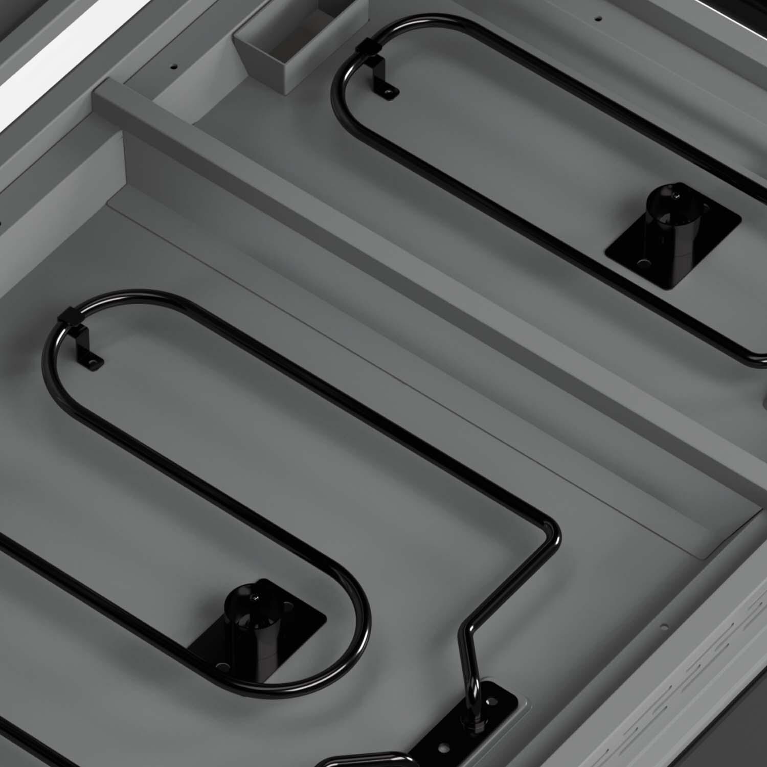 TYTUS TDT-CRT-EGRD Emberwood Electric Griddle and Prep Cart - Burners - Detail thumbnail