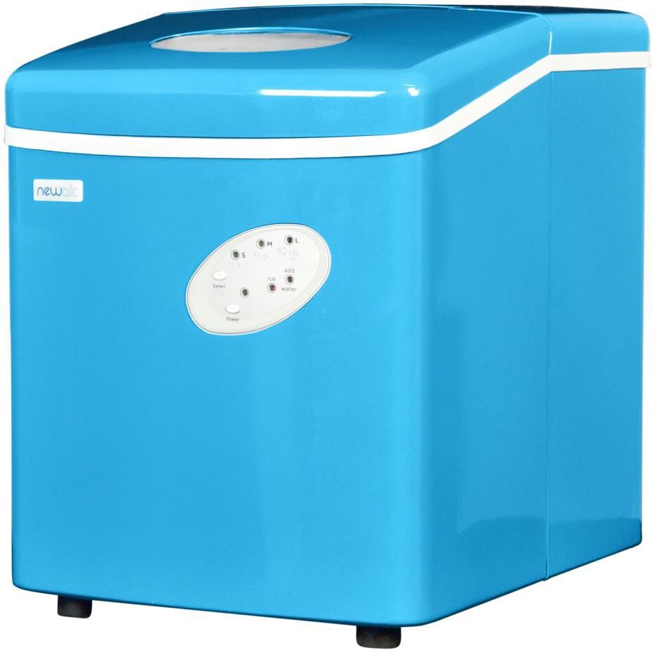 NewAir Portable 28 Lb. Capacity Ice Maker - Blue - AI-100CB  - Right Side View thumbnail