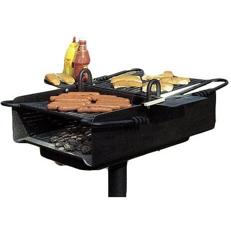 Pilot Rock Campground BBQ Charcoal Grill On Post - C2-36 B2