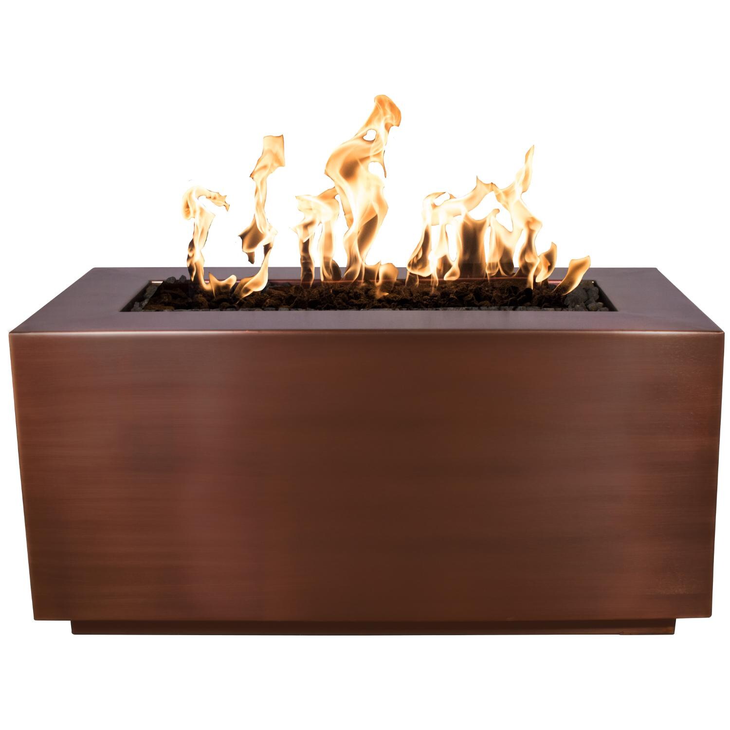 Pismo 72 Inch Rectangular Copper Propane Fire Pit by The Outdoor Plus