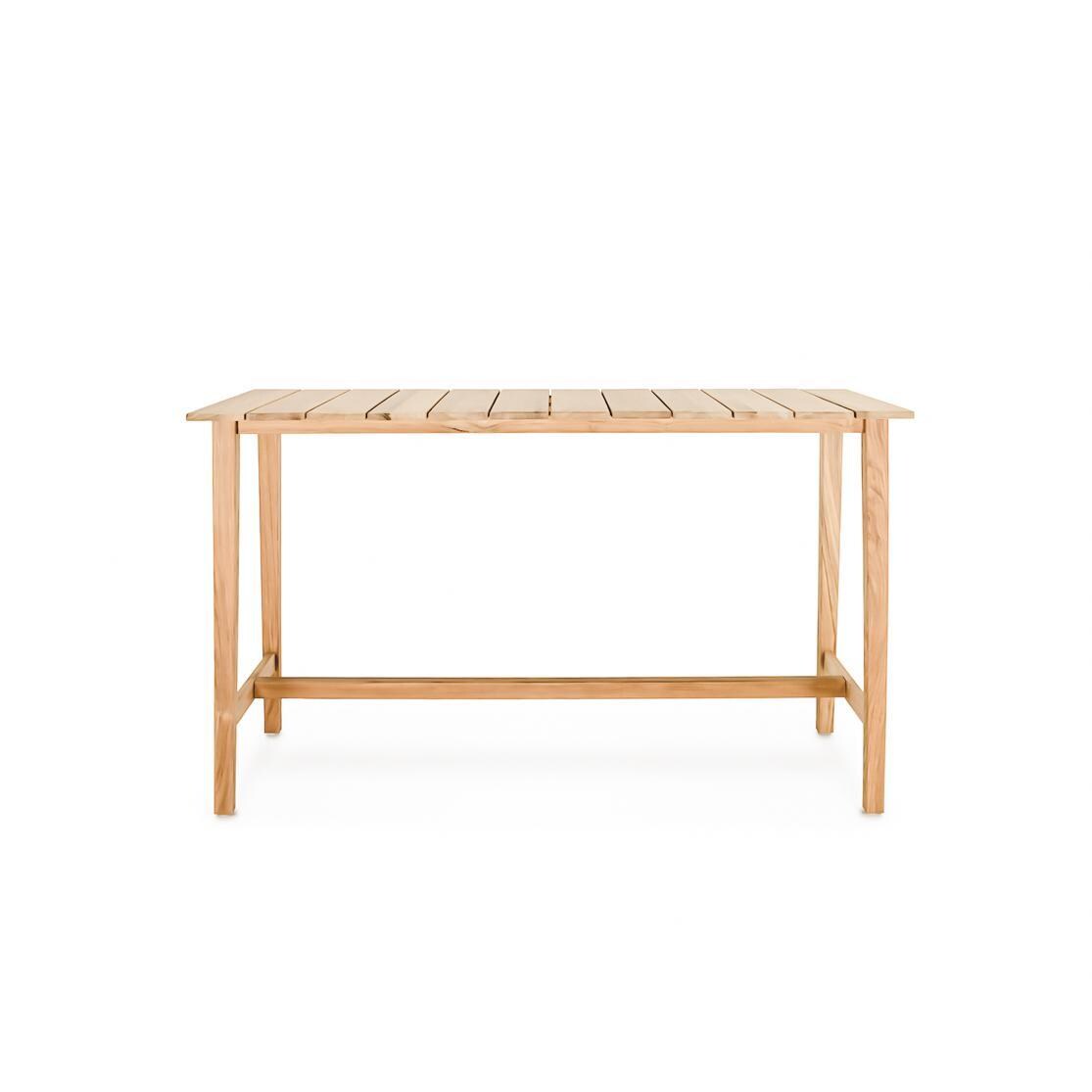 Teak + Table Capri Rectangular Bar Table - White Background thumbnail