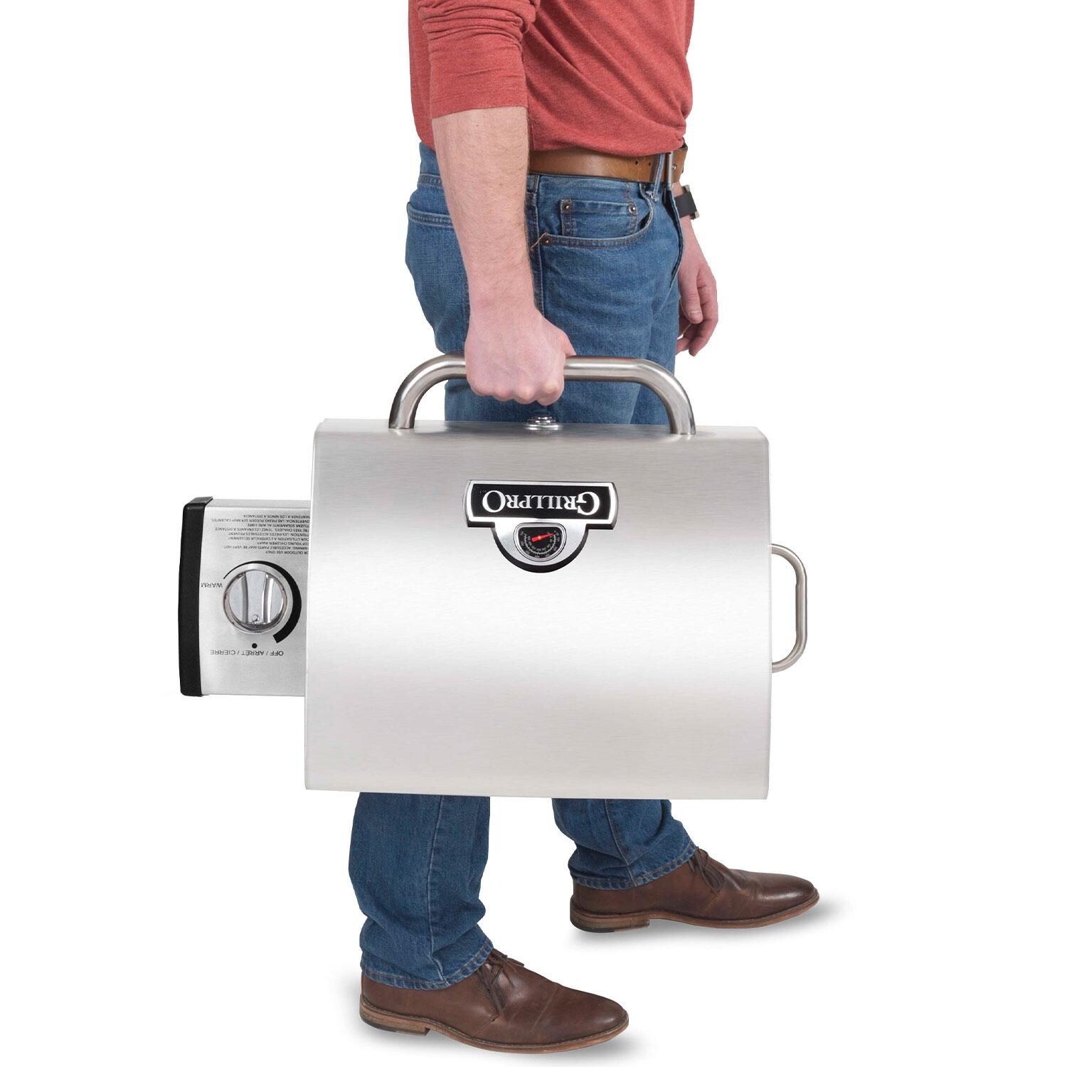 GrillPro 201114 Countertop Electric Grill - Portable by Hand - White Background thumbnail