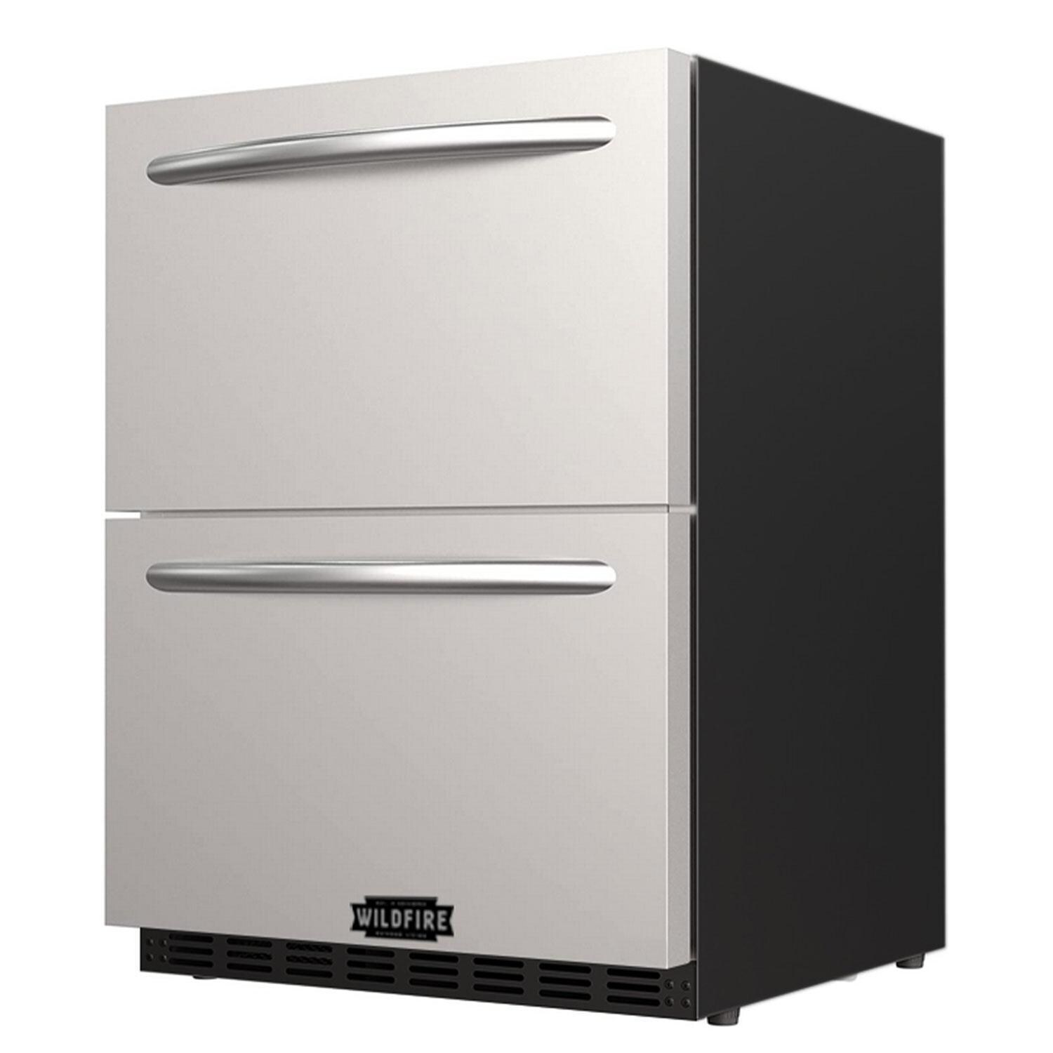 Wildfire 24 Inch Dual Drawer Refrigerator - Angled - White Background thumbnail