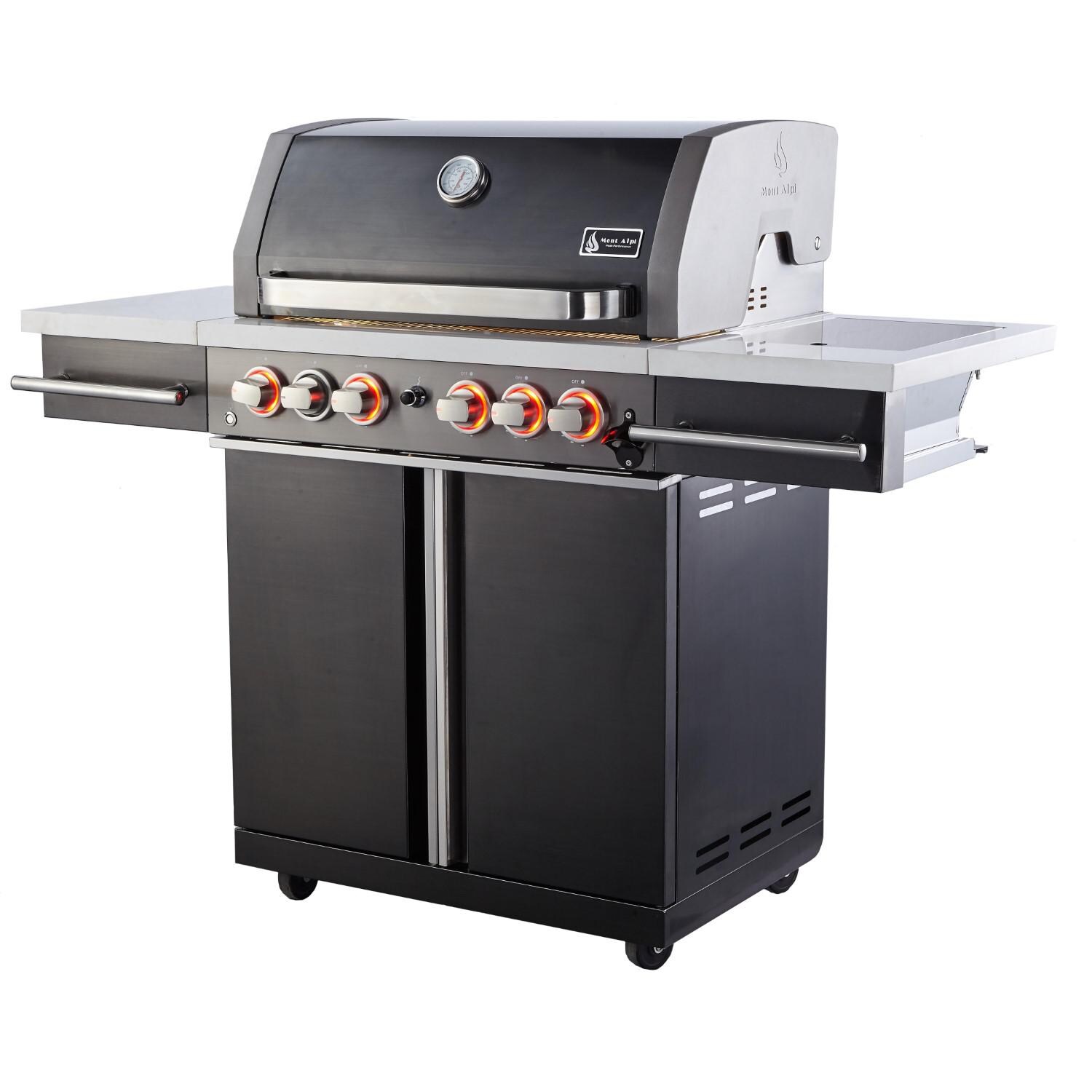 Mont Alpi - S-470 - Supreme 4-Burner Cart Propane Gas Grill thumbnail