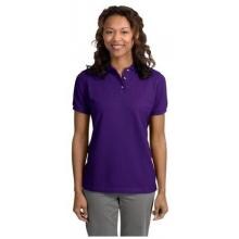 Port Authority Ladies Pique Knit Polo Shirt Medium - Purple image