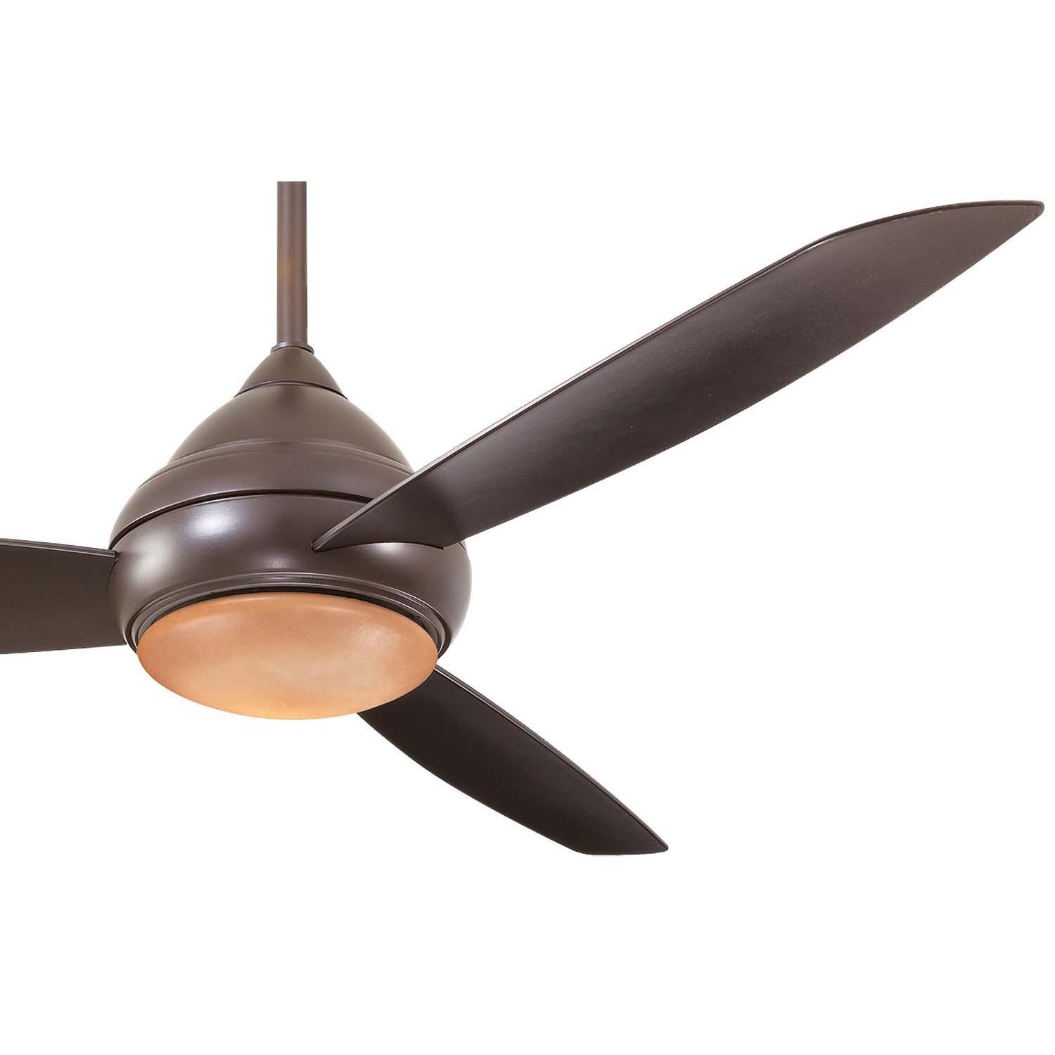 Minka-Aire F477L-ORB Concept I Wet 58-Inch 3-Blade Ceiling Fan in Oil Rubbed Bronze Finish w/ Oil Rubbed Bronze Blades & Pietra Glass - Blade Detail thumbnail