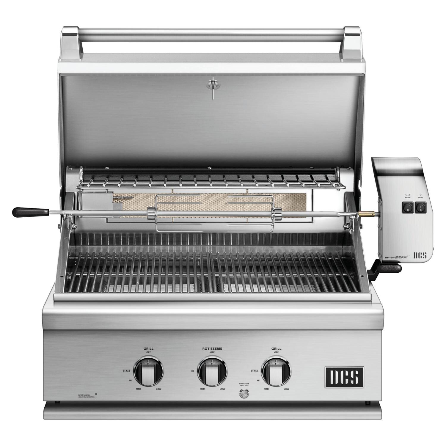 DCS BH1-30R-N Series 7 Traditional 30-Inch Built-In Natural Gas Grill With Rotisserie - Grill Interior thumbnail